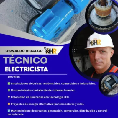 Oswaldo Hidalgo Tú Técnico Electricista Ohr