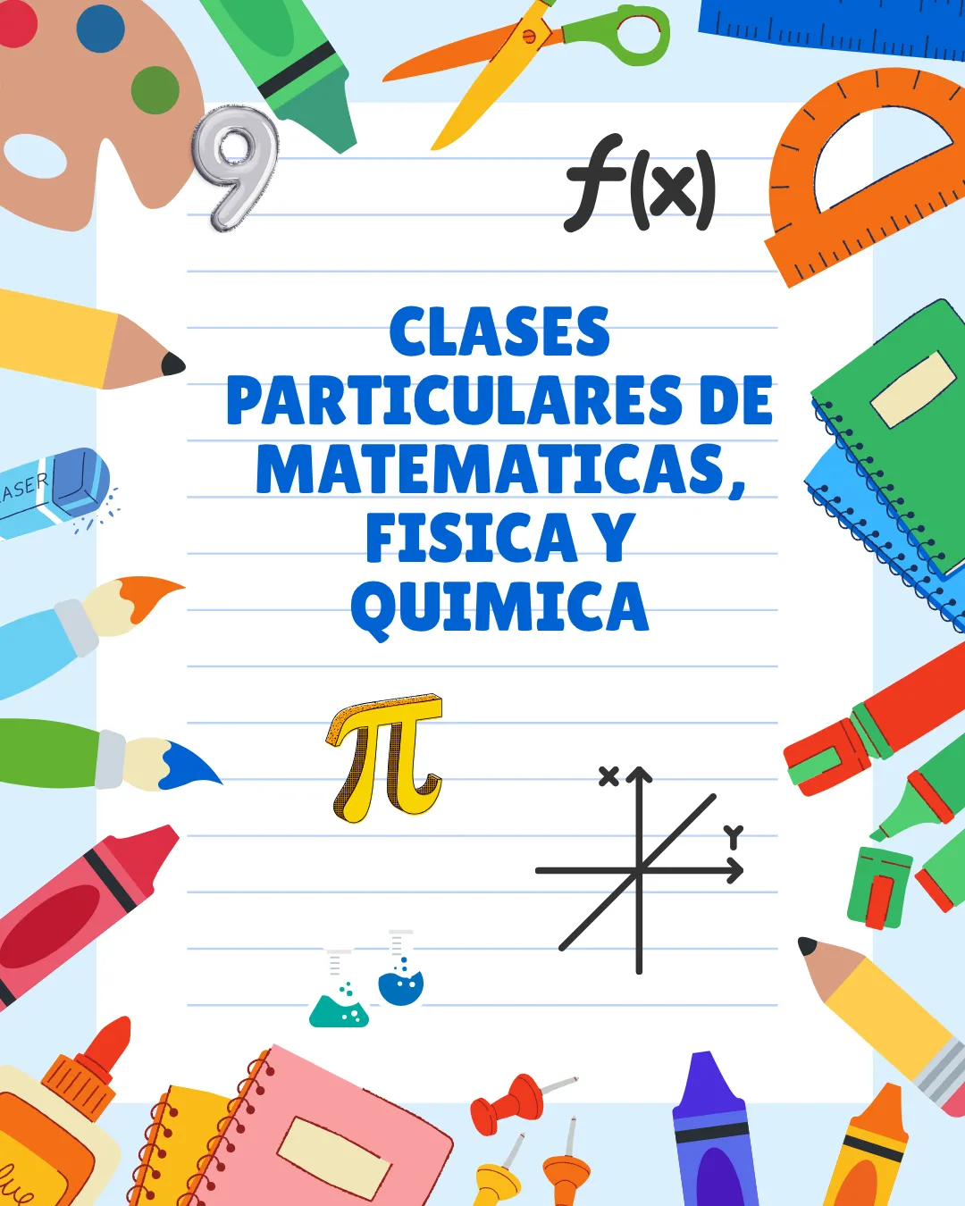 Clases Particulares de Matemáticas Física y Química, Niveles Básicos y Universitario