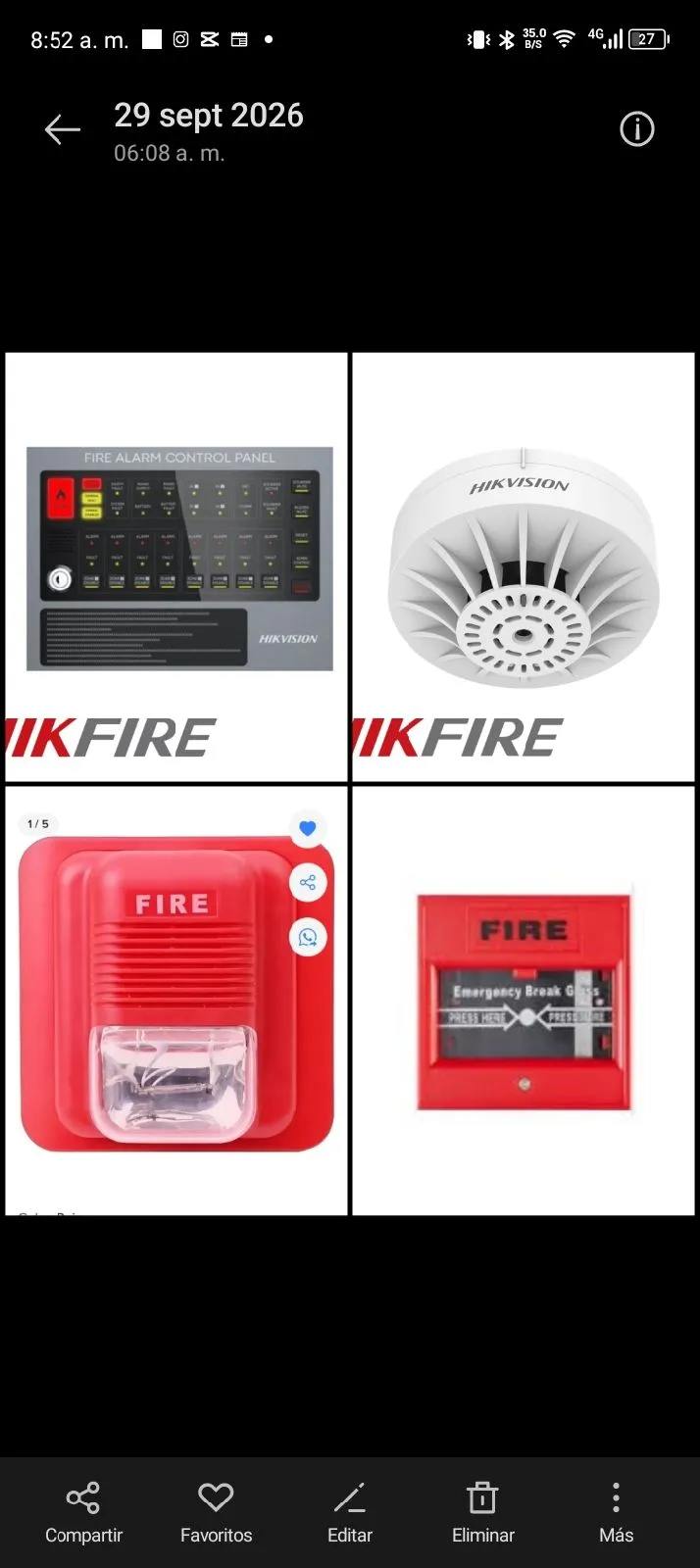 instalacion y mantenimiento de sistemas de alarma contra incendio